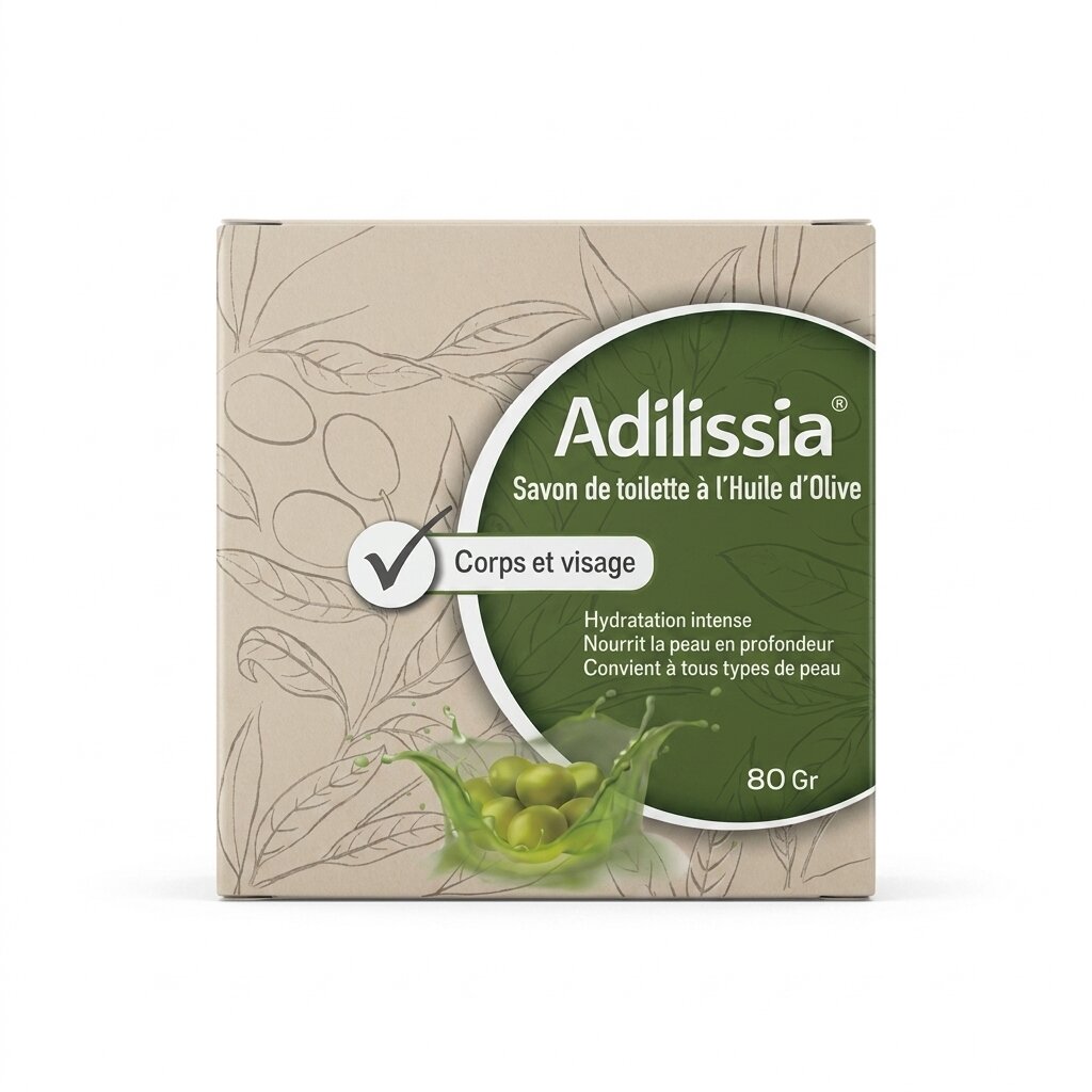 Adilissia Savon Corps et Visage à l’Huile d’Olive (pack X3)