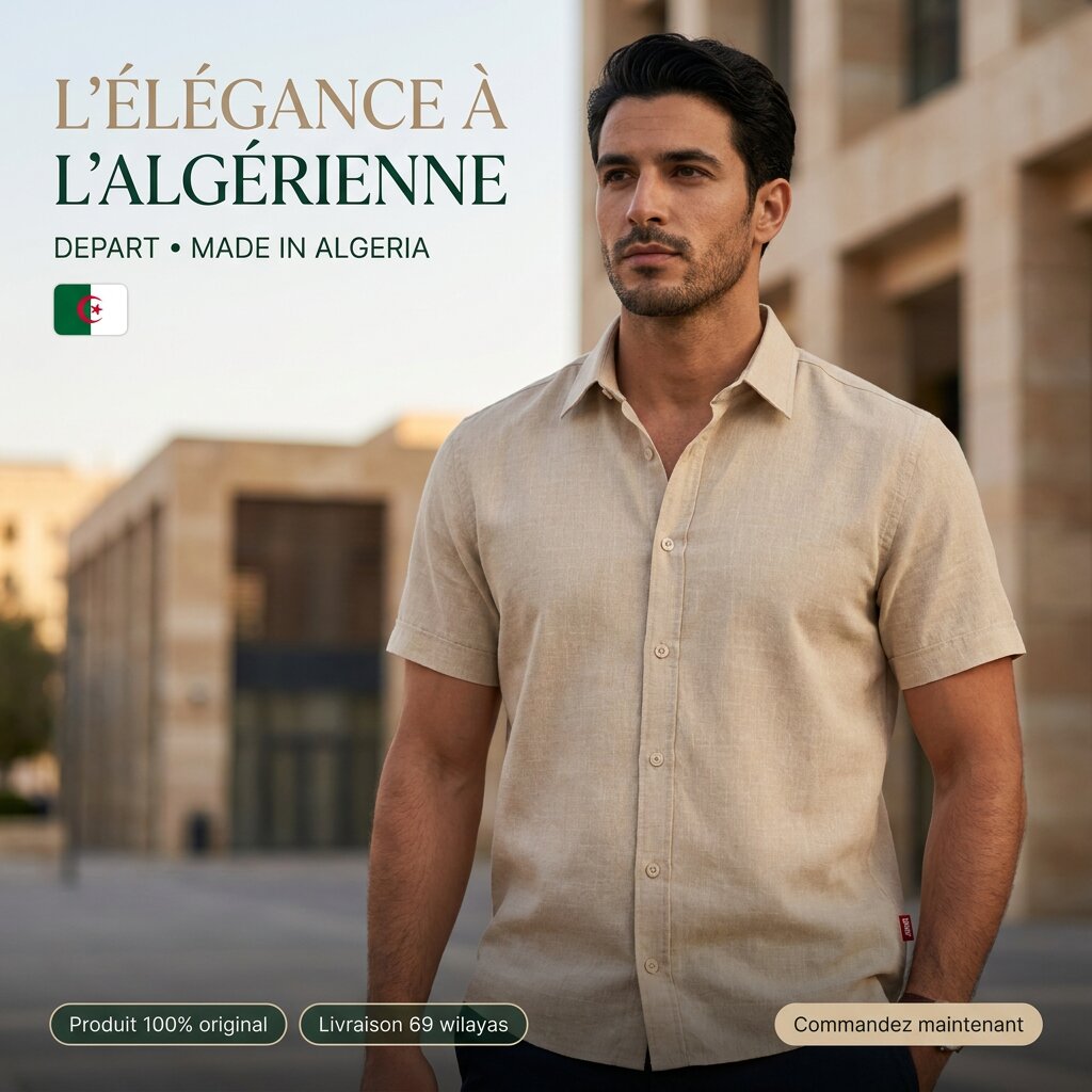 Départ Homme Chemise en Lin