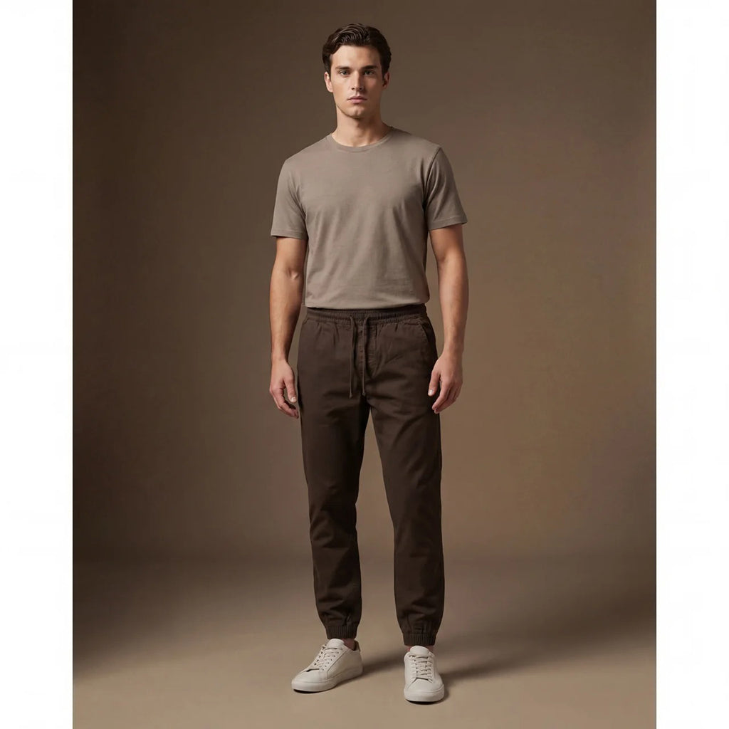 DEPART JOGGER SLIM HOMME MARRON