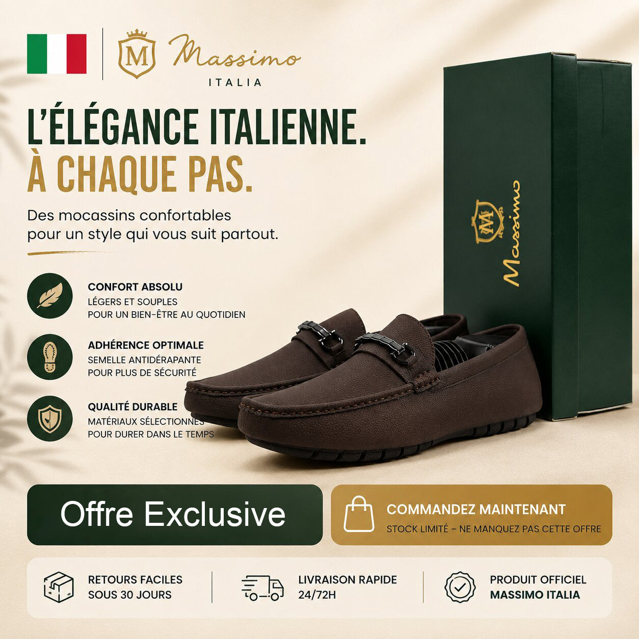 Massimo Mocassins Driving Loafers