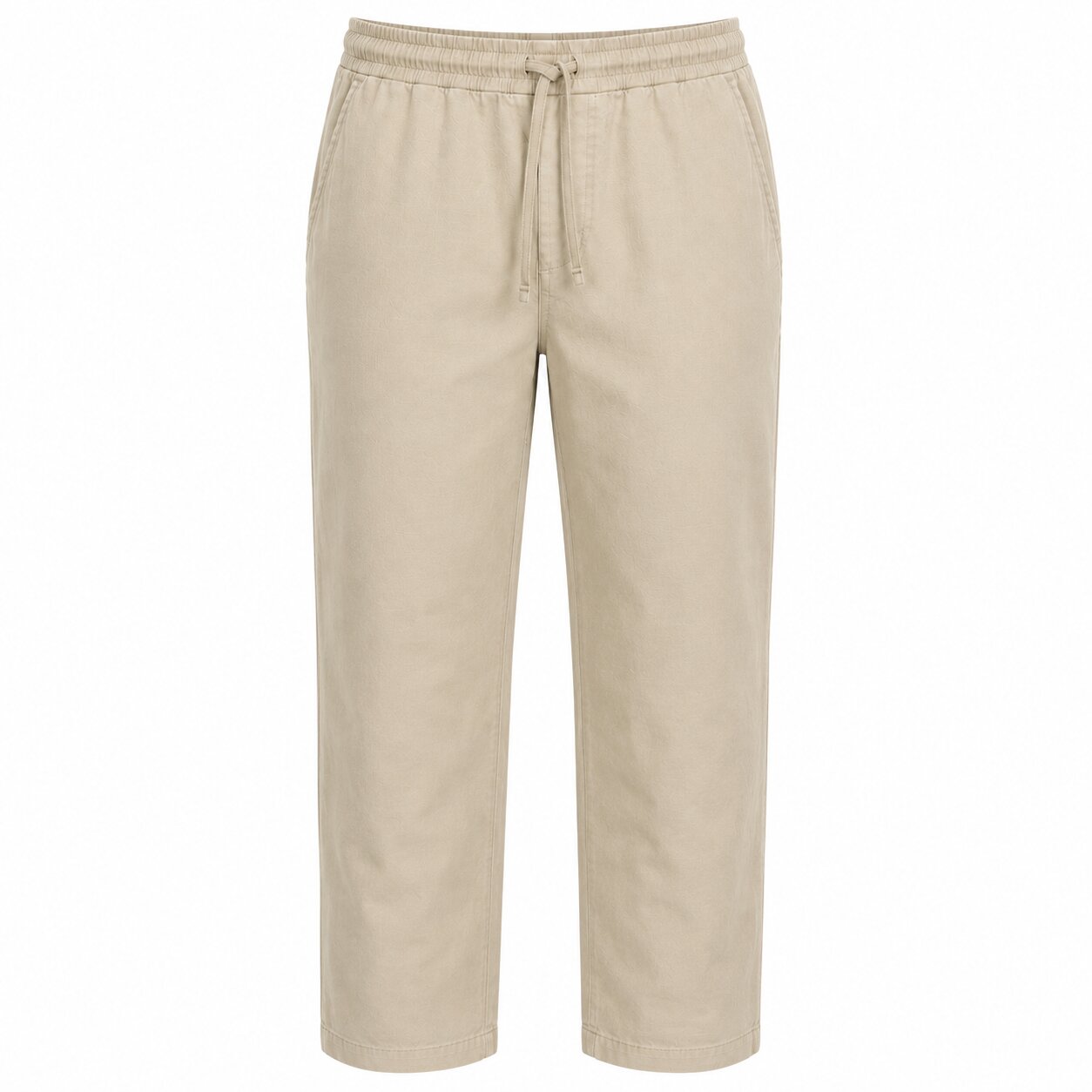 Départ Homme Pantalon en Lin Beige